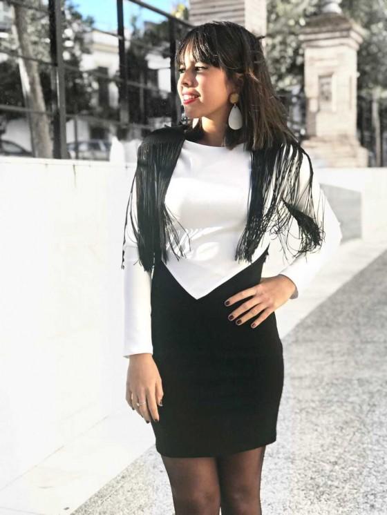 looks invitadas de boda con flecos