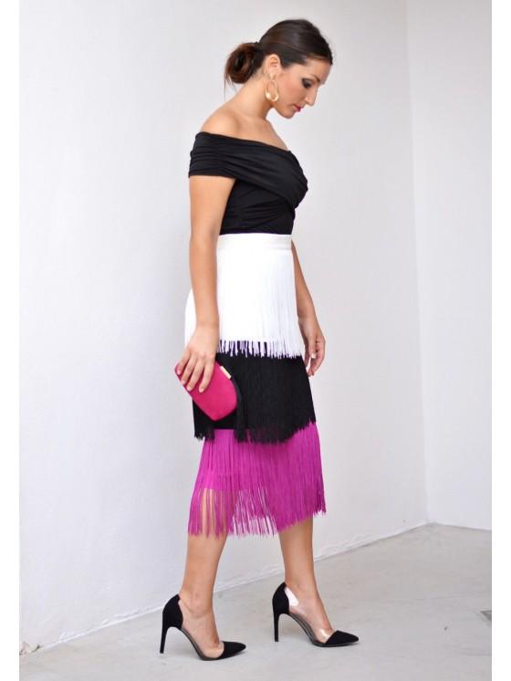looks invitadas de boda con flecos