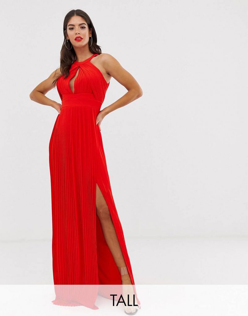 Vestido largo para boda de noche