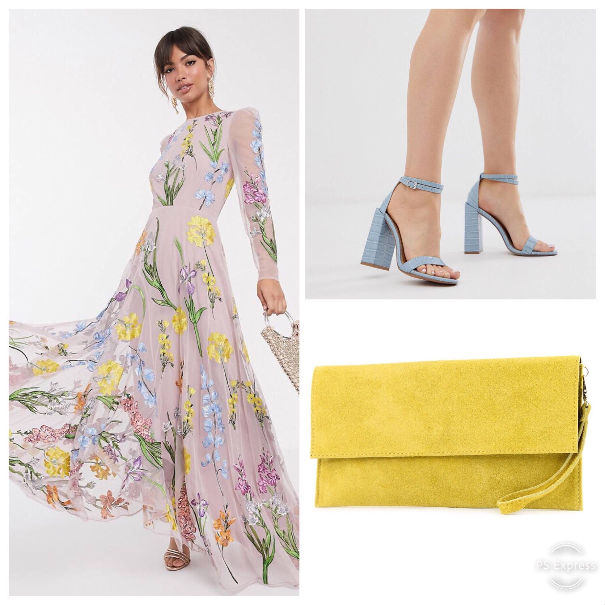 Combinación de colores para invitadas de boda