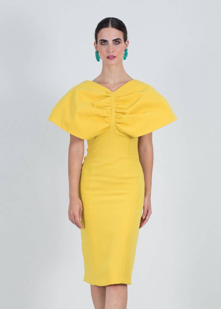 vestido amarillo para invitada de boda